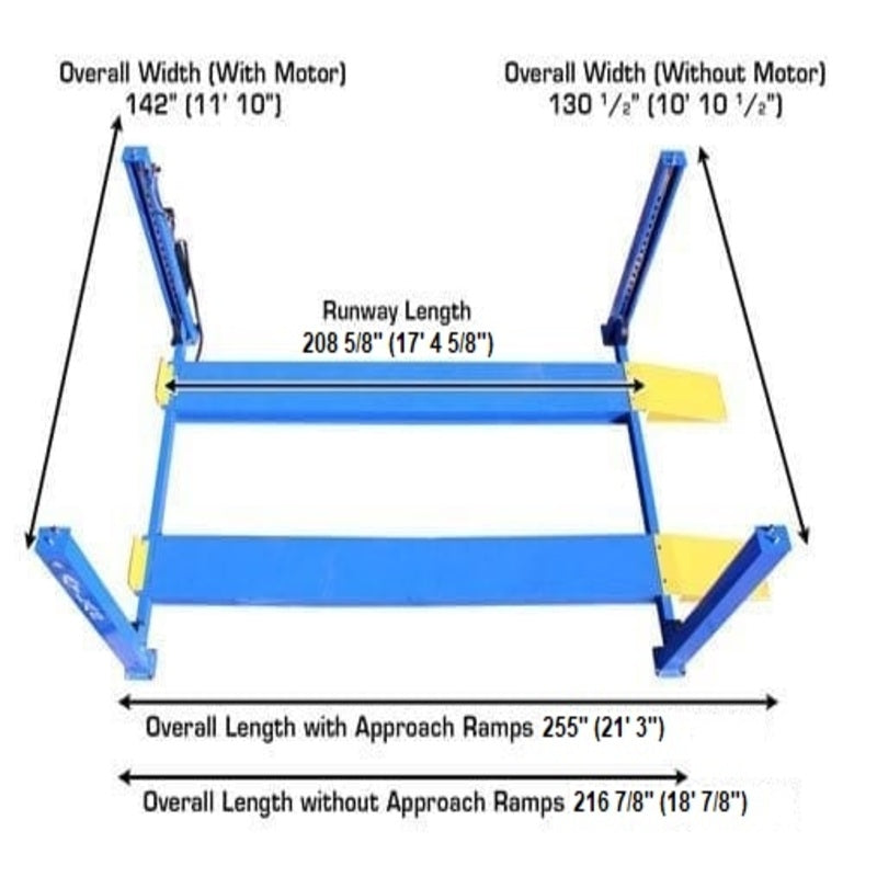 Post Lift 414 - Top View