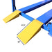Atlas 414, 14,000 lb Ramp dimension view yellow