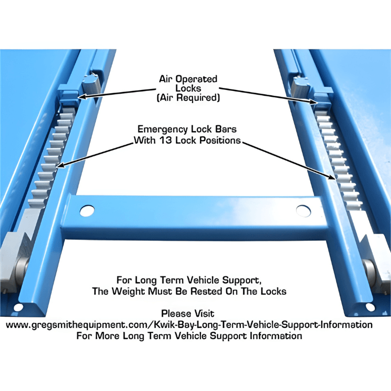 7K-KWIK-BAY 7,000 lbs Mid Rise Scissor Lift - Center View