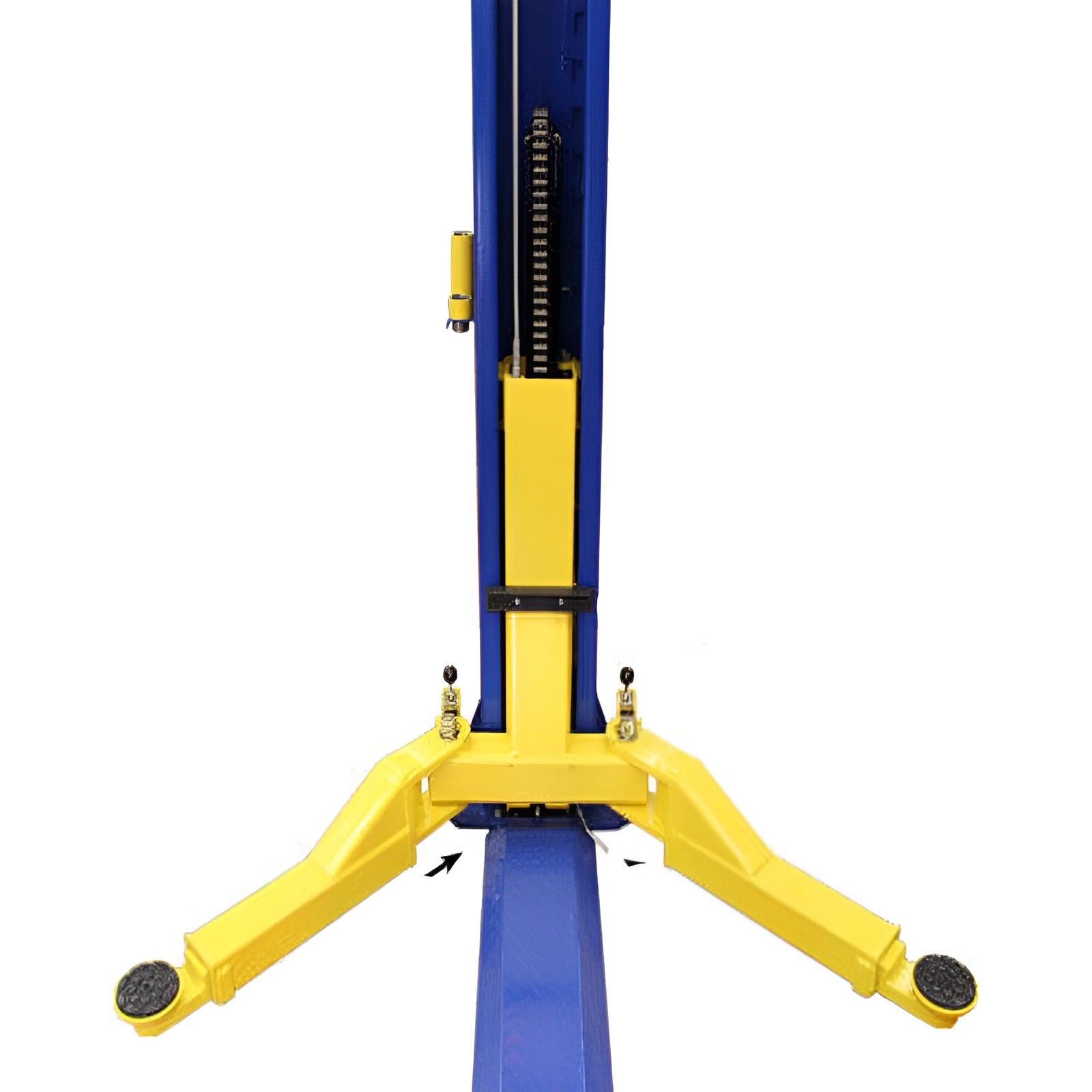 9KBP 9,000 lb 2 Post Lift arm low view