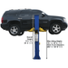9KBP 9,000 lb 2 Post Lift by Atlas Side View with Black Car Lifting