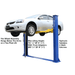 9KBP 9,000 lb 2 Post Lift Side View with White Car Lifting