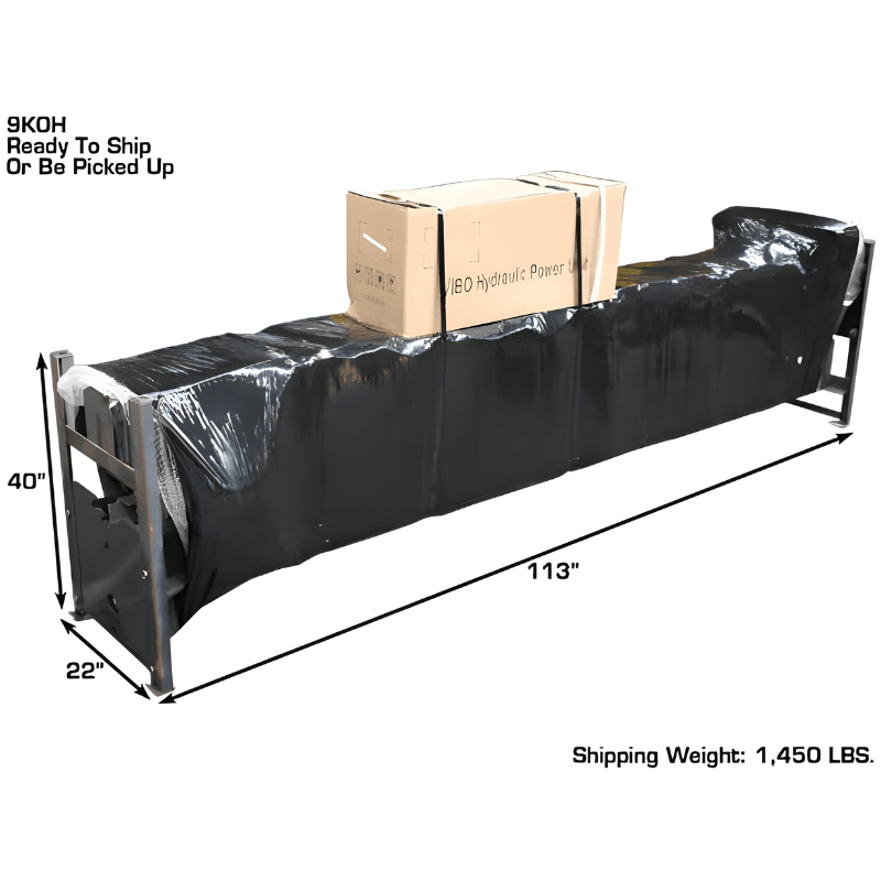 Atlas 9KOH 9,000 lb 2 Post Lift Packaging View For Shipping