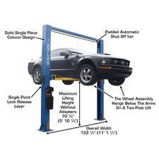 Atlas 9OHSC-SS 9,000 lb 2 Post Lift — HeavyLiftDirect