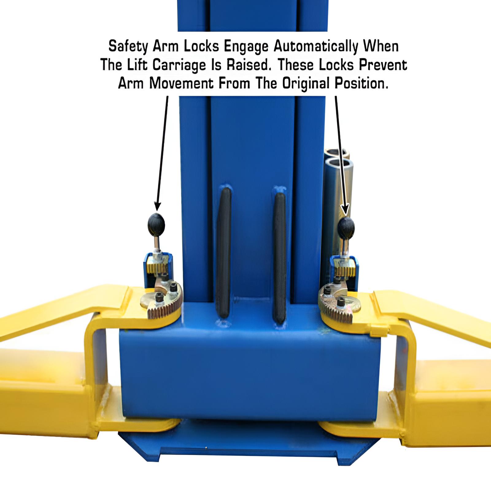 Atlas 9OHSC 2-Post Lift arm base View