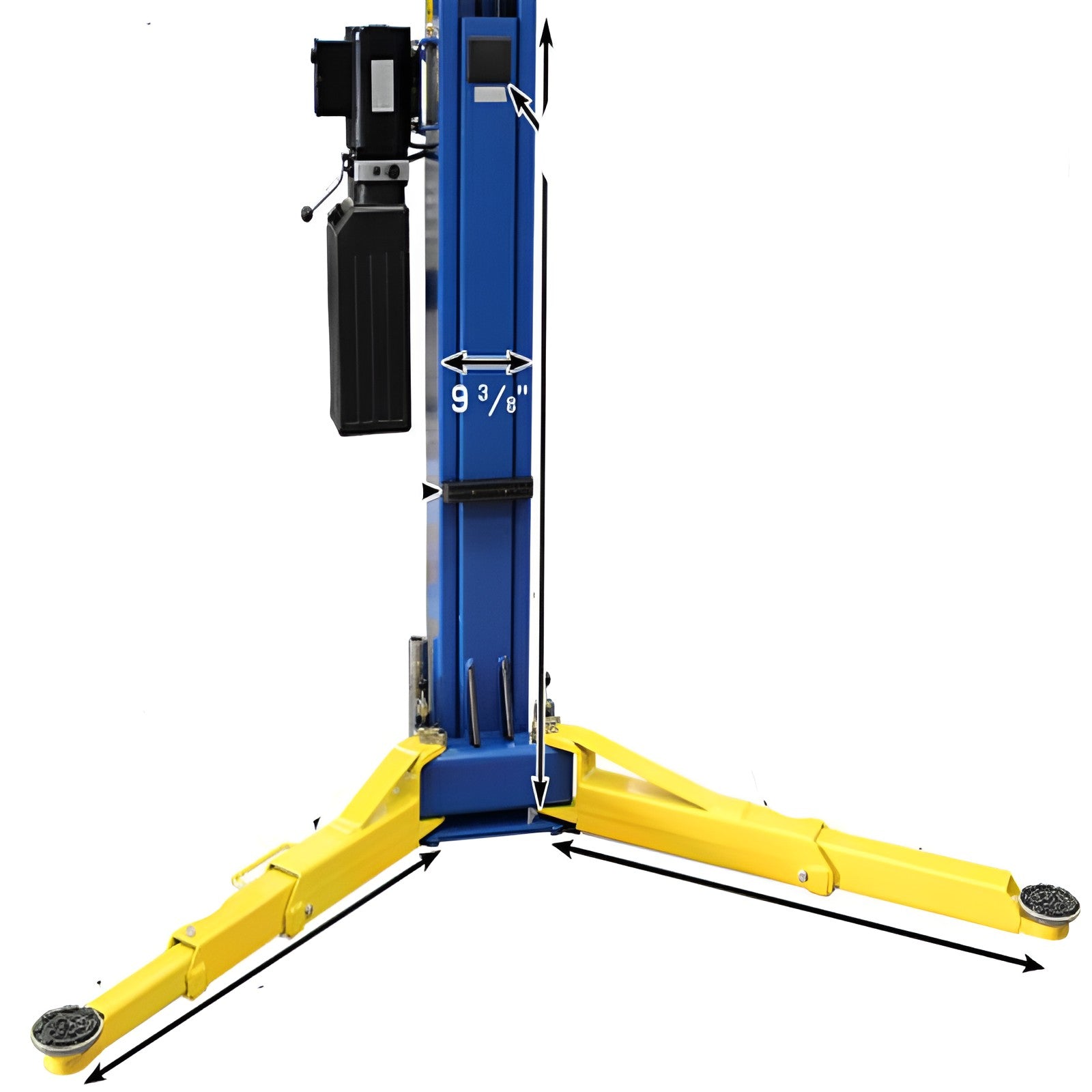 9OHSC 2-Post Lift  Arm view