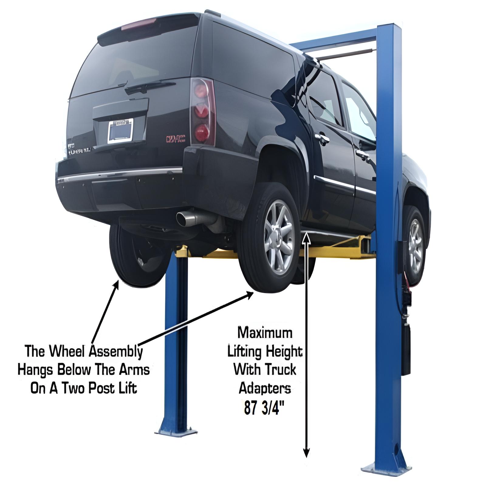 Back View of 9OHSC 9,000 lb 2 Post Lift