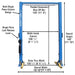 Atlas 9OHSC 9,000 lb Front View with Dimensions