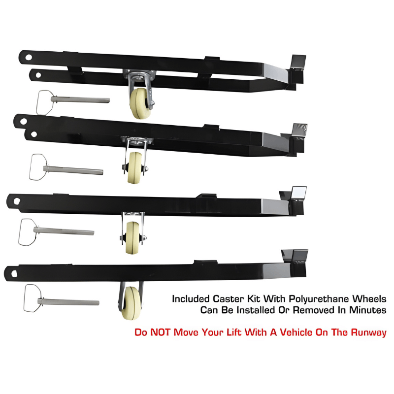 Atlas APEX 8 4 Post Lift Casters View