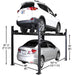 Atlas APEX 8 4-post lift Back View with 2 cars view