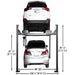 Apex 8, 8,000 lb 4 Post Vehicle Storage Lift - ALI Certified Full back View with 2 Cars