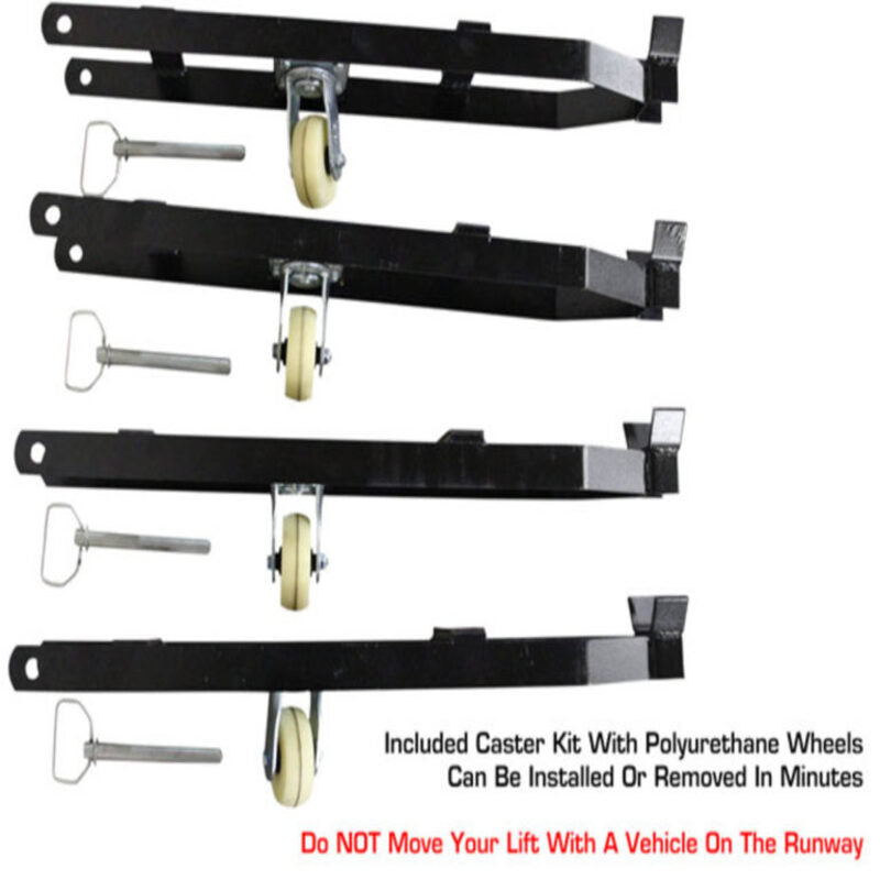 Apex 8 Parking Lift by Atlas - Caster Kit View