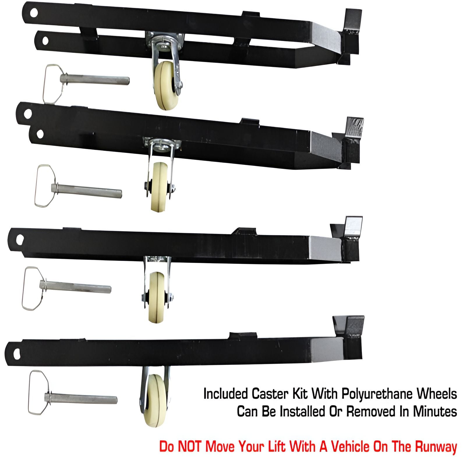 Atlas APEX 8 4-post lift Casters View