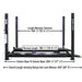 Atlas Apex 9, 9,000 lb 4 Post Vehicle Storage Lift - ALI Certified Side View