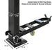 Atlas APEX 9 4 Post Patient Lift Foot Base View with Casters Attached