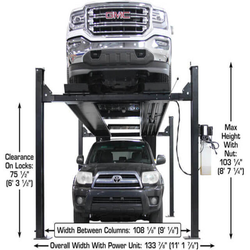 Apex 9 Parking Lift by Atlas - Front View