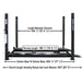Atlas Apex 9, 9,000 lb 4 Post Vehicle Storage Lift - ALI Certified Side View