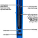 Atlas BP10000 10,000 lb 2 Post Lift - Low Ceiling Center View with Chain