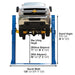 Atlas BP10000 10,000 lb Front View with Car