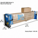 Atlas BP10000 10,000 lb 2 Post Lift New Packaging Pallet Dimension View