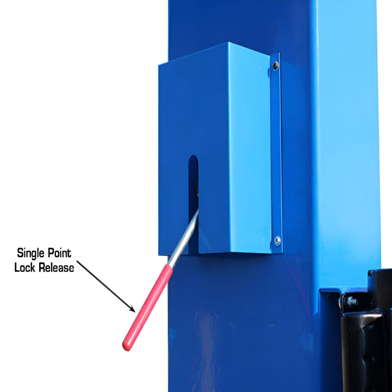 Atlas BP12000X, 12,000 lb 2 Post Lift Lever View