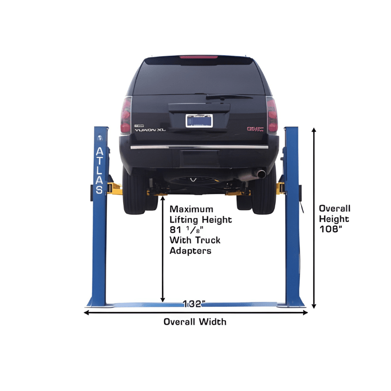BP8000 by Atlas Back View wit Car Lifting