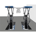 Atlas FM9SL 9,000 lb In Ground Lift - Full Rise Front View with Dimension