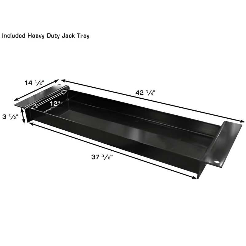 Atlas Garage Pro8000, 8,000 lb 4 Post Vehicle Storage Lift Jack Tray View
