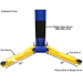 Atlas OHX10000X 2-Post Lift Arm View