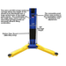 Atlas OHX10000X 10,000 lb Extra Tall 2-Post Lift Arm View