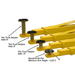 OHX10000X 10,000 lb Extra Tall 2-Post Lift Arms Adapters