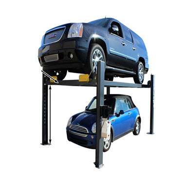 Side View of 408 SL 8,000lb 4 Post Vehicle Storage Lift - Super Deluxe