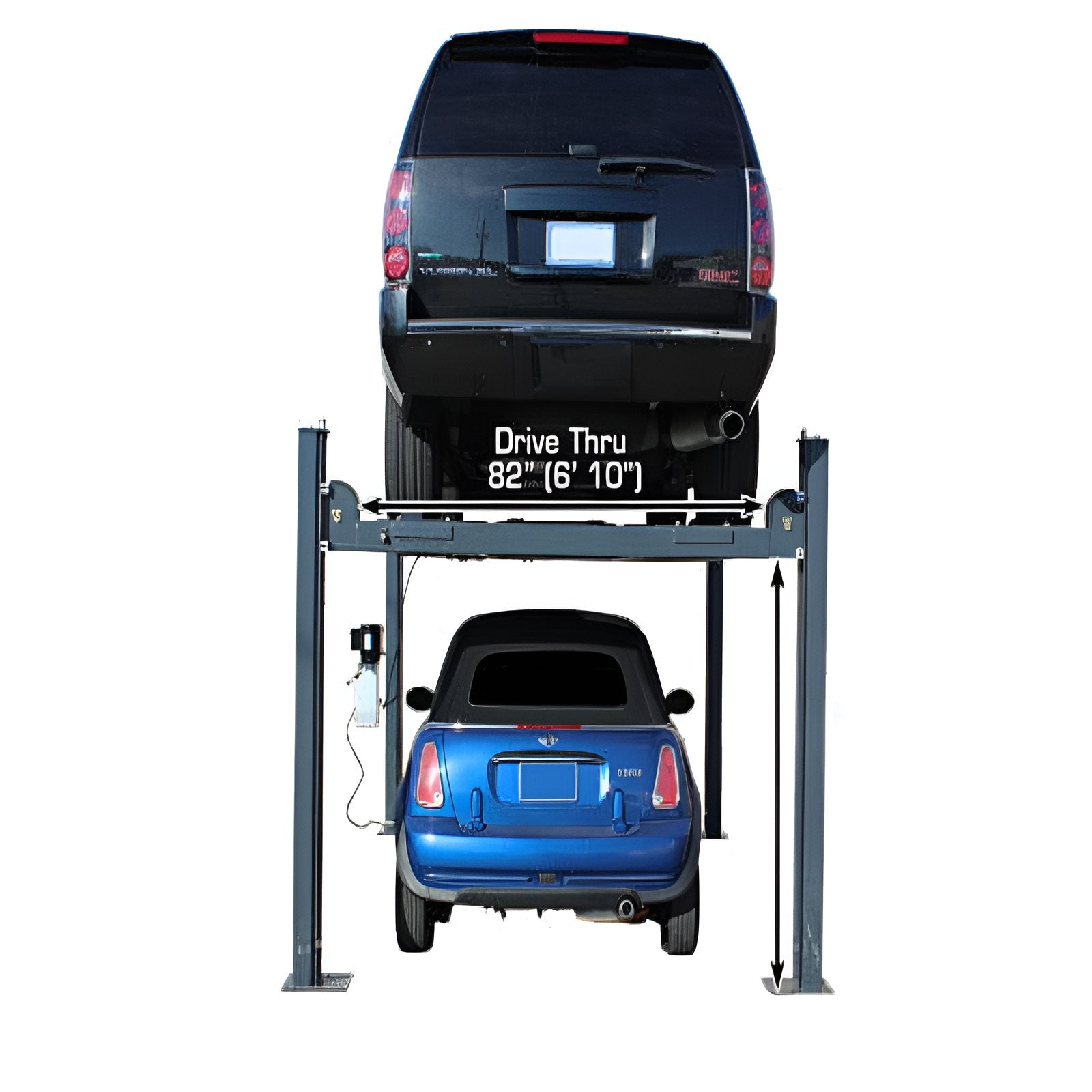 Atlas 408 SL 8,000lb 4 Post Back View