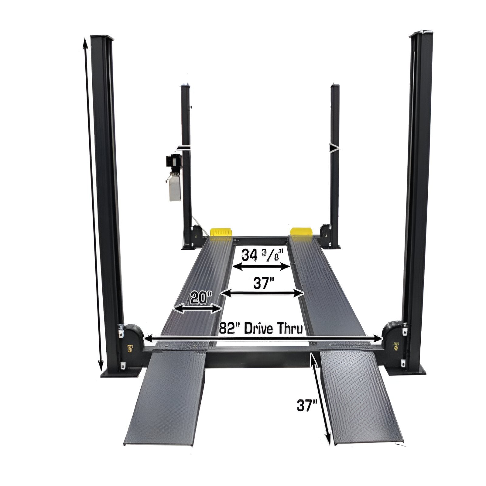 Atals 408 SL 8,000lb 4 Post Vehicle Storage Lift - Super Deluxe C