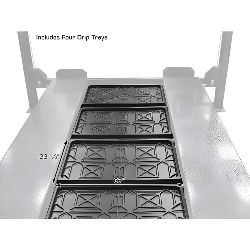 Atlas PRO8000EXT 4 Post Lift Trays View