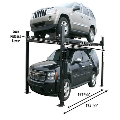 Atlas Garage Pro 8000 EXT Side View with Dimension