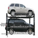 Atlas PRO8000EXT 4 Post Lift + (2) ProJack35 Sliding Jack Combo Side View