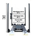 Atlas Garage Pro 8000 EXT, 8,000 lb Front View No Cars
