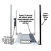 Atlas PRO8000EXT 4 Post Lift Front View