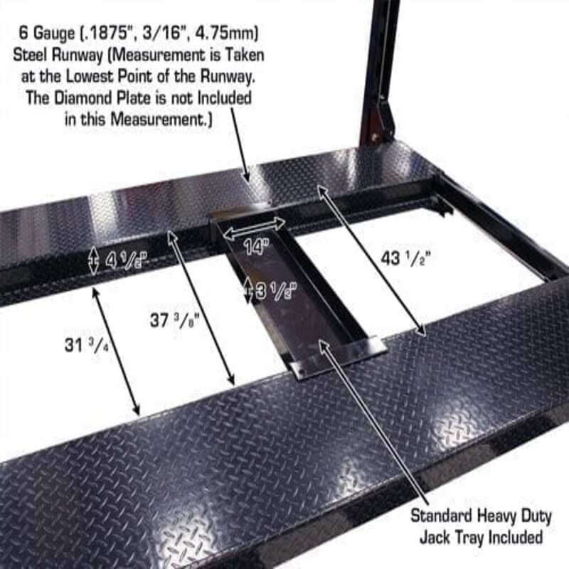 Atlas Pro8000EXT 8,000 lb Parking Lift - Steel Runway View