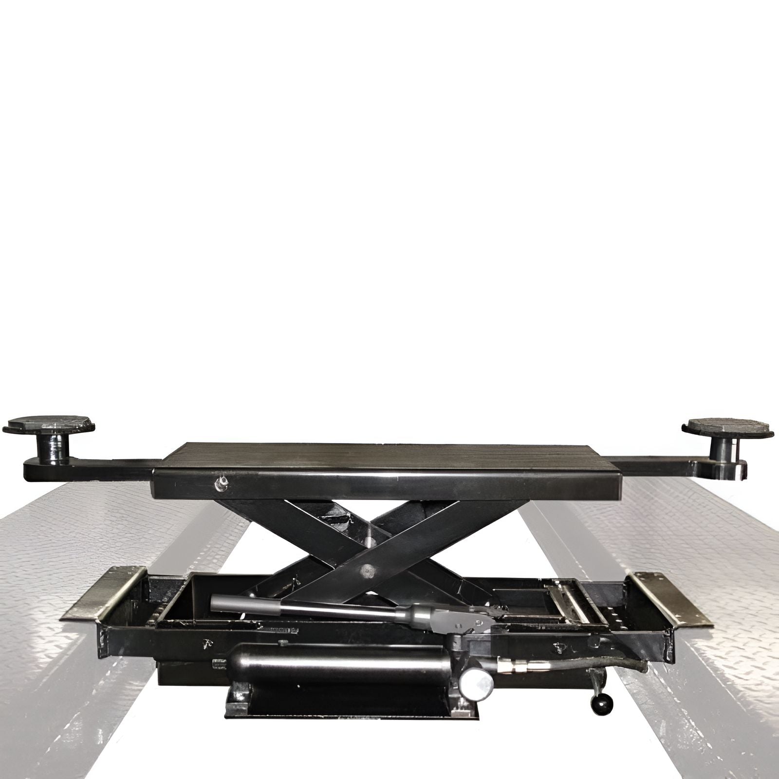 Atlas Garage Pro 9000 4 post lift with removable casters - Rolling Jack View