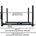 Atlas Garage Pro 9000 - 9,000lb Side View no Car View