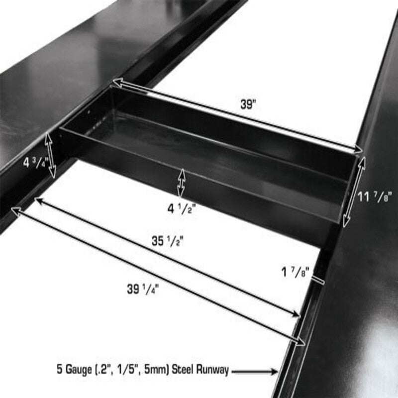 Pro9000 Parking Lift by Atlas - Steel Runway View