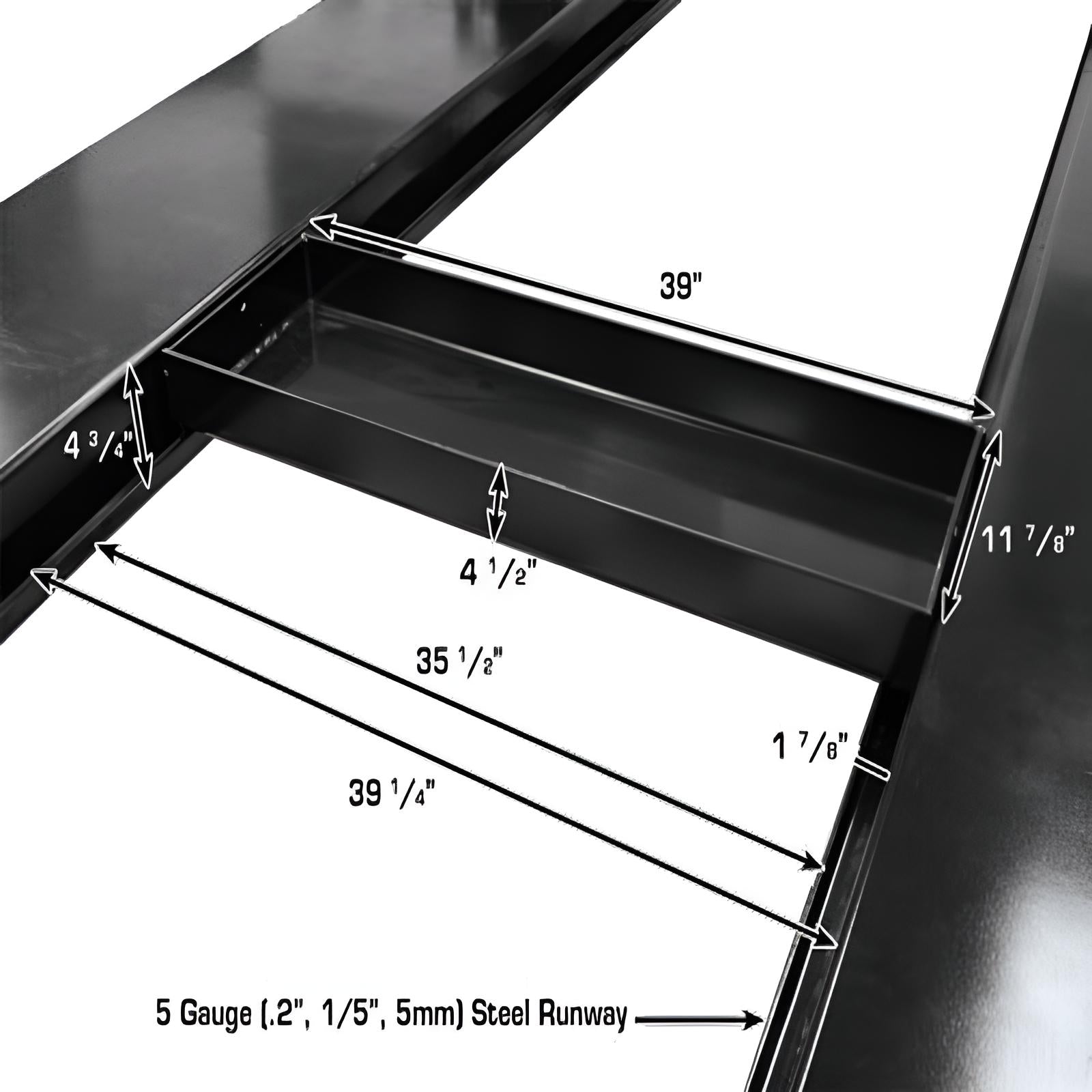 Atlas Garage Pro 9000 4 post lift showing safety lock system