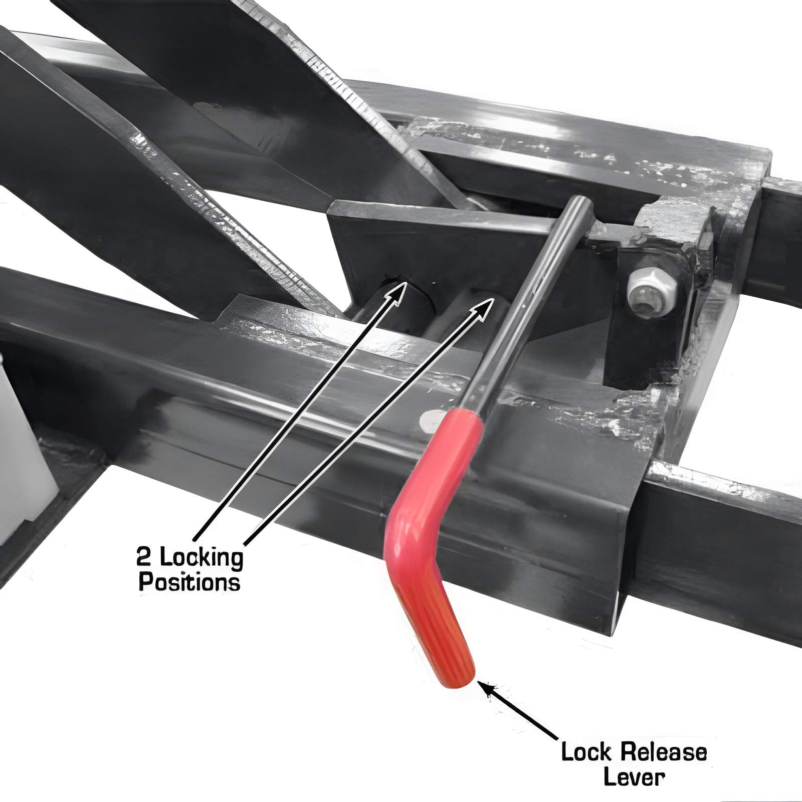 Atlas RJ6BK Air Rolling Jack Lever View