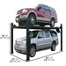 Atlas RJ35 sliding jacks mounted on Atlas Garage Pro 9000 lift