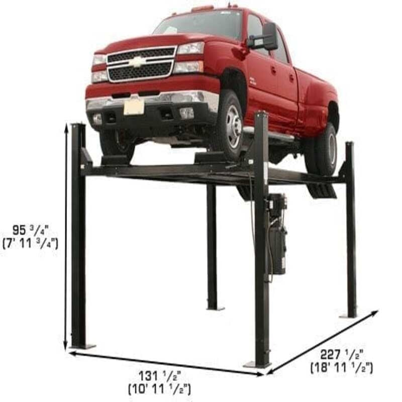 Atlas Pro9000 9,000 lb Parking Lift - Front View