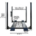 Atlas Garage Pro 9000 4 post lift for car storage and service