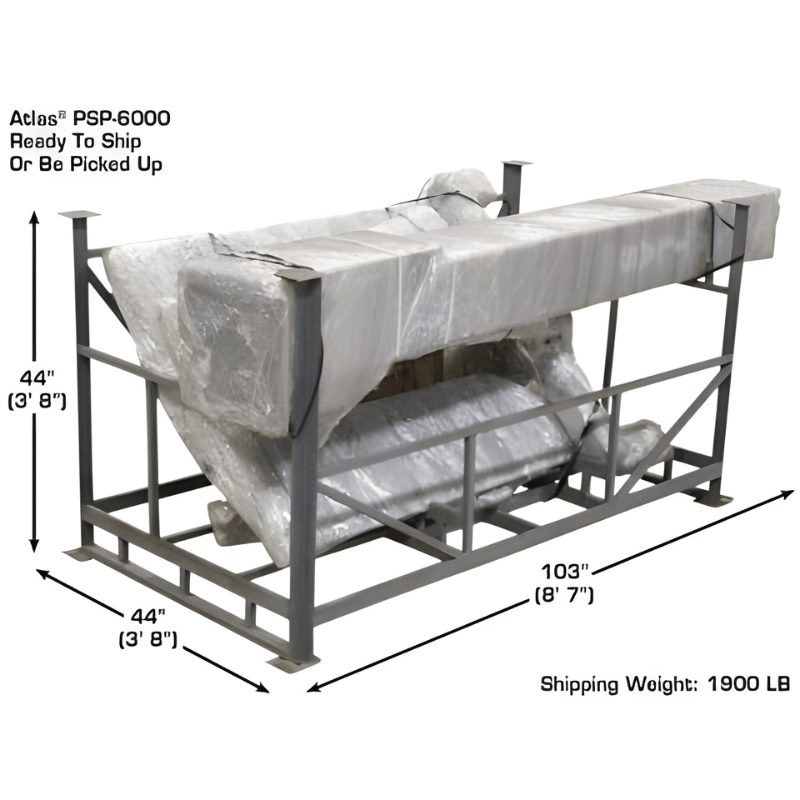 PSP-6000 6,000 lbs Portable Single Post Lift Shipping Package View