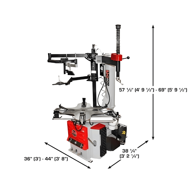 Atlas PTC300 Rim-Clamp Tire Changer w/ Assist Arm